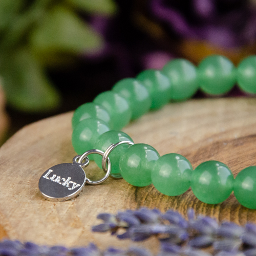 Green Aventurine Elastic Bracelet - 6mm & 8mm Beads