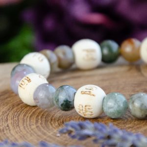 Agate Karma Beads Bracelet at DreamingGoddess.com