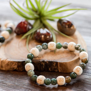 Agate Karma Beads Bracelet