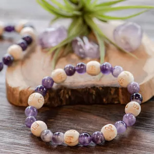 Amethyst Karma Beads Bracelet