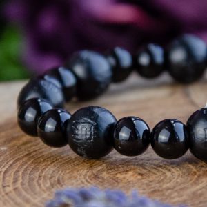 Onyx Karma Beads Bracelet with Black Beads at DreamingGoddess.com