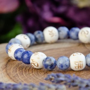 Sodalite Karma Beads Bracelet at DreamingGoddess.com