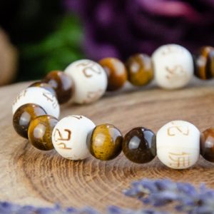 Tiger's Eye Karma Beads Bracelet at DreamingGoddess.com