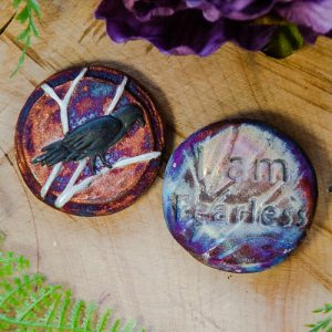 Raven Spirit Medallion at DreamingGoddess.com