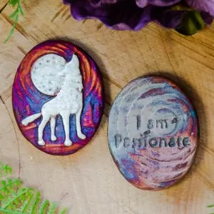 Wolf Spirit Medallion at DreamingGoddess.com