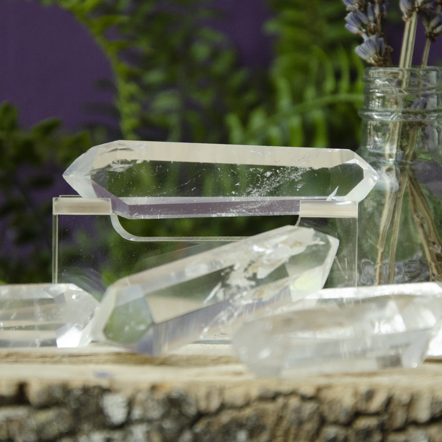 Collectible Double Terminated Water Clear Quartz Crystal