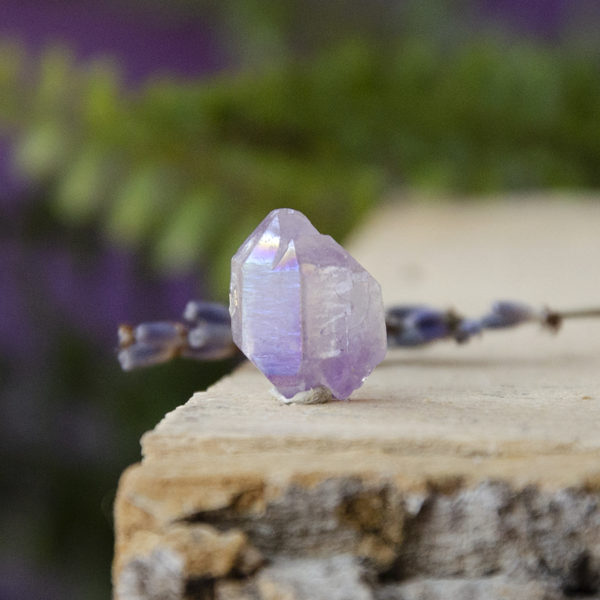 Amethyst Mini Points ~ Titanium Aura at DreamingGoddess.com