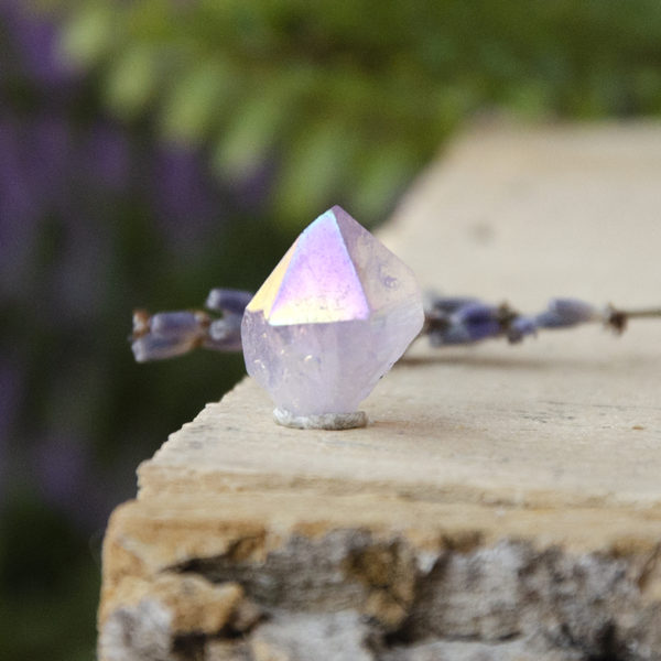 Amethyst Mini Points ~ Titanium Aura at DreamingGoddess.com