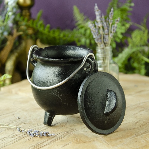 Cast Iron Cauldron Pot - Small Cauldron for Burning