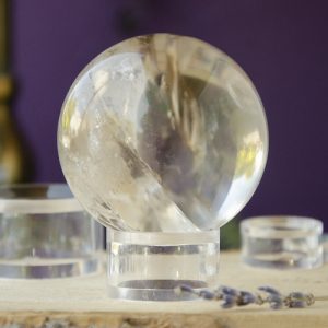 Lucite Sphere Stand at the Dreaming Goddess