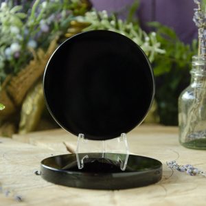 Obsidian Scrying Mirror at the Dreaming Goddess