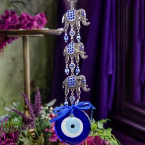 Hanging Evil Eye ~ Elephants at DreamingGoddess.com