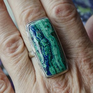 Azurite Malachite Ring at DreamingGoddess.com