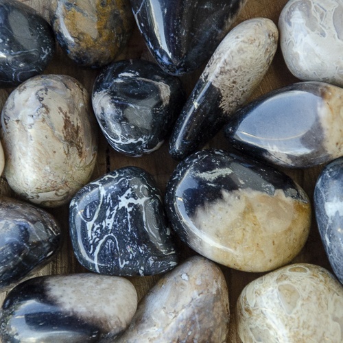 Hematite, Tumbled Stone - Stability, Protection, Power & Grounding -  Picasso Jasper