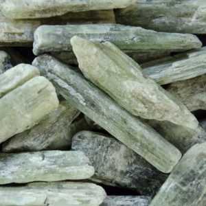 Raw Green Kyanite at DreamingGoddess.com