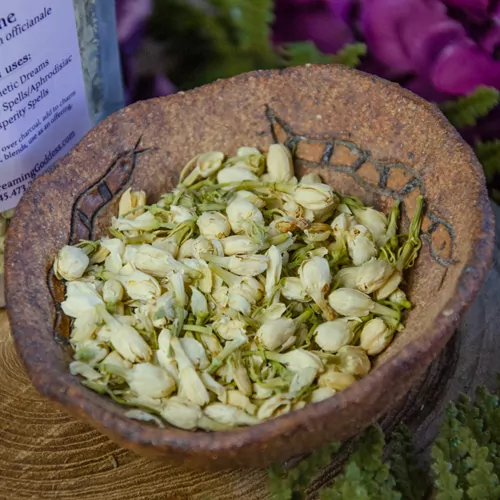 JASMINE FLOWER APOTHERCARY. Dried Herb For Love, Meditation & Enlightenment.