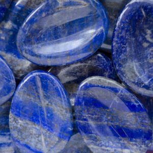 Lapis Lazuli Worry Stone at DreamingGoddess.com