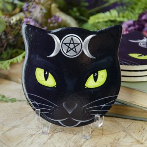 Black Cat Coaster Set at DreamingGoddess.com