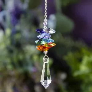 Chakra Crystal Cascade Suncatcher at DreamingGoddess.com