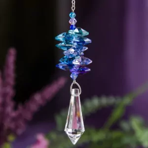 Crystal Cascade Moonlight Icicle Suncatcher at DreamingGoddess.com