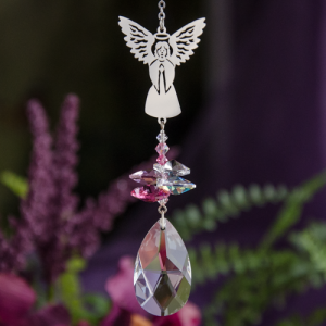 Crystal Fantasy Angel Suncatcher at DreamingGoddess.com