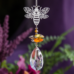 Crystal Fantasy Bee Suncatcher at DreamingGoddess.com