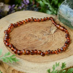 Amber Teething Necklace at DreamingGoddess.com