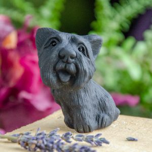 Obsidian Dog Figurine at DreamingGoddess.com