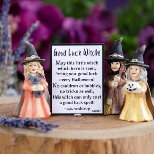 Good Luck Witch Figurine Set at DreamingGoddess.com