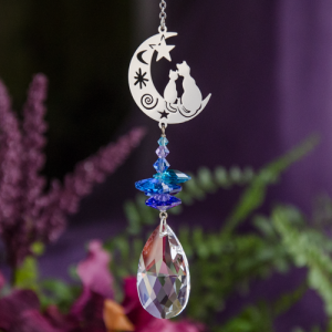 Crystal Fantasy Cat Suncatcher at DreamingGoddess.com