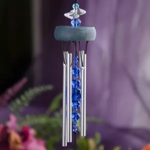 Woodstock Gem Drop Chimes in Sapphire at DreamingGoddess.com