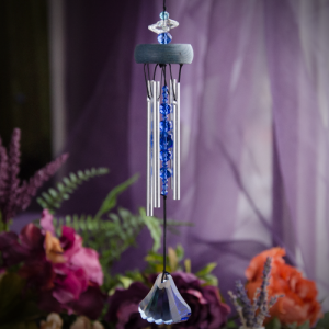 Woodstock Gem Drop Chimes in Sapphire at DreamingGoddess.com