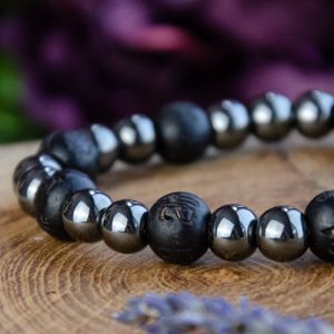 Hematite Karma Bead Bracelet