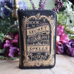 Book Of Secret Love Spells And Potions Wallet at DreamingGoddess.com