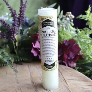 Blessed Herbal Spiritual Cleaning Candle at DreamingGoddess.com