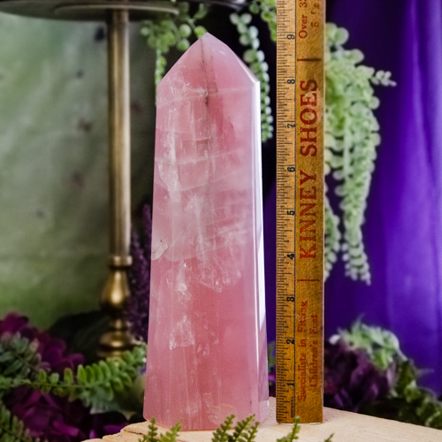 Rose Quartz crystal Tower –