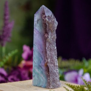 Raw Edge Fluorite Tower at DreamingGoddess.com