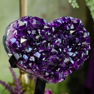 Amethyst Heart with Stand at DreamingGoddess.com