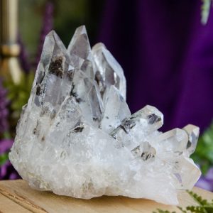 Lodolite Chlorite Hematite Quartz Cluster at DreamingGoddess.com