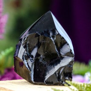 Raw Black Obsidian Point at DreamingGoddess.com