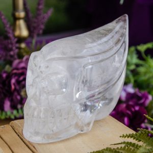 Clear Quartz Traveler Skull at DreamingGoddess.com