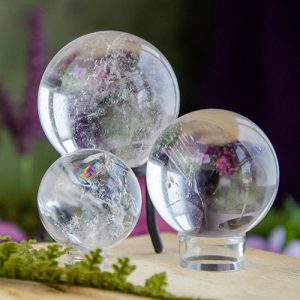 Clear Quartz Spheres at DreamingGoddess.com