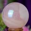 Aurora Borealis AB Rose Quartz Sphere at DreamingGoddess.com