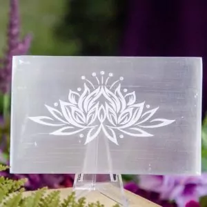 Selenite Lotus Charger at DreamingGoddess.com