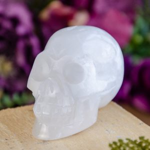 Selenite Skull at DreamingGoddess.com