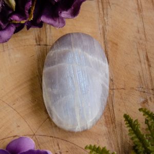 Moonstone and Sunstone Palm Stone at DreamingGoddess.com