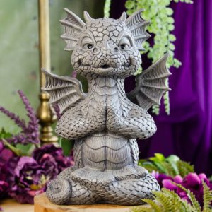 Meditation Yoga Dragon Statue at DreamingGoddess.com