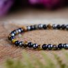 Tiger's Eye, Hematite & Tourmaline Bracelet at DreamingGoddess.com