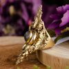 Trollbinde Serpent Ring with Labradorite at DreamingGoddess.com
