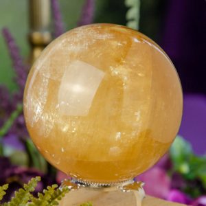 Honey Calcite Sphere at DreamingGoddess.com